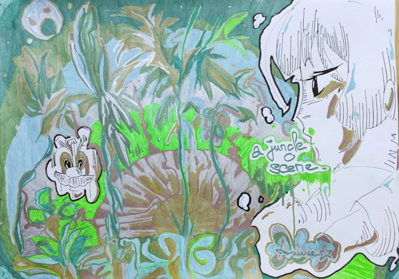 Mooses and Pharaoh, painting by Gori