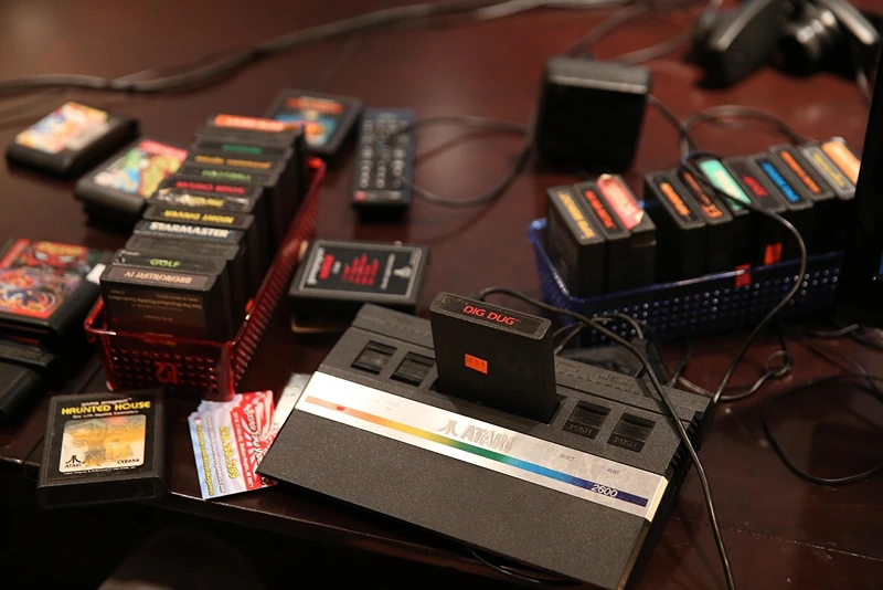 a plastic atari 2600