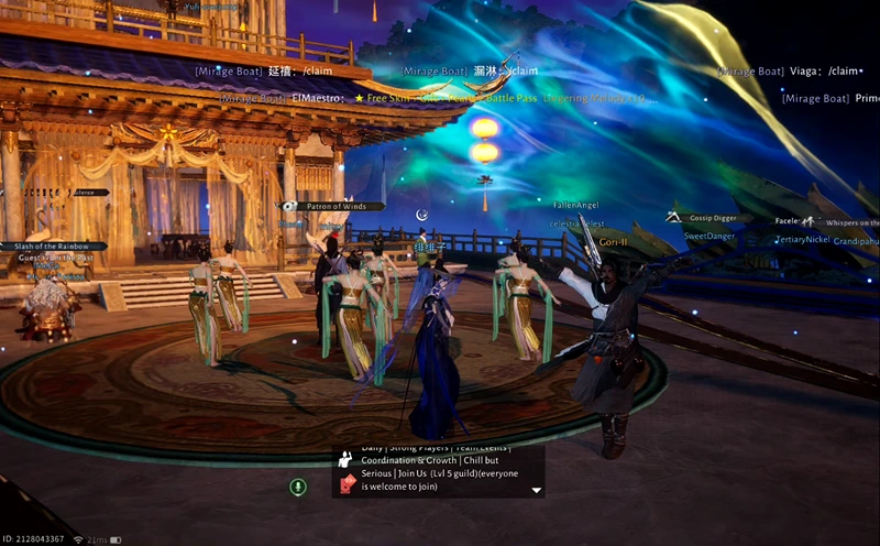 A man dancing