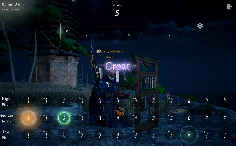 A man playing chinese music